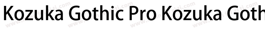 Kozuka Gothic Pro Kozuka Gothic Pro字体转换